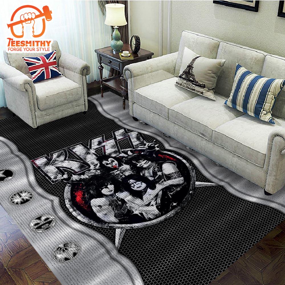 Kiss Band Rectangular Rug  Gift Christmas