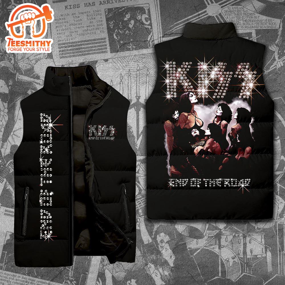 Kiss Band Rock And Roll 2D Sleeveless Jacket