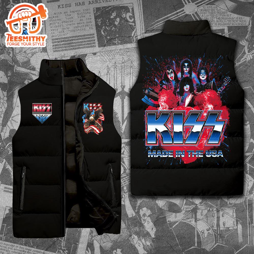 Kiss Band Rock Band 2D Sleeveless Jacket