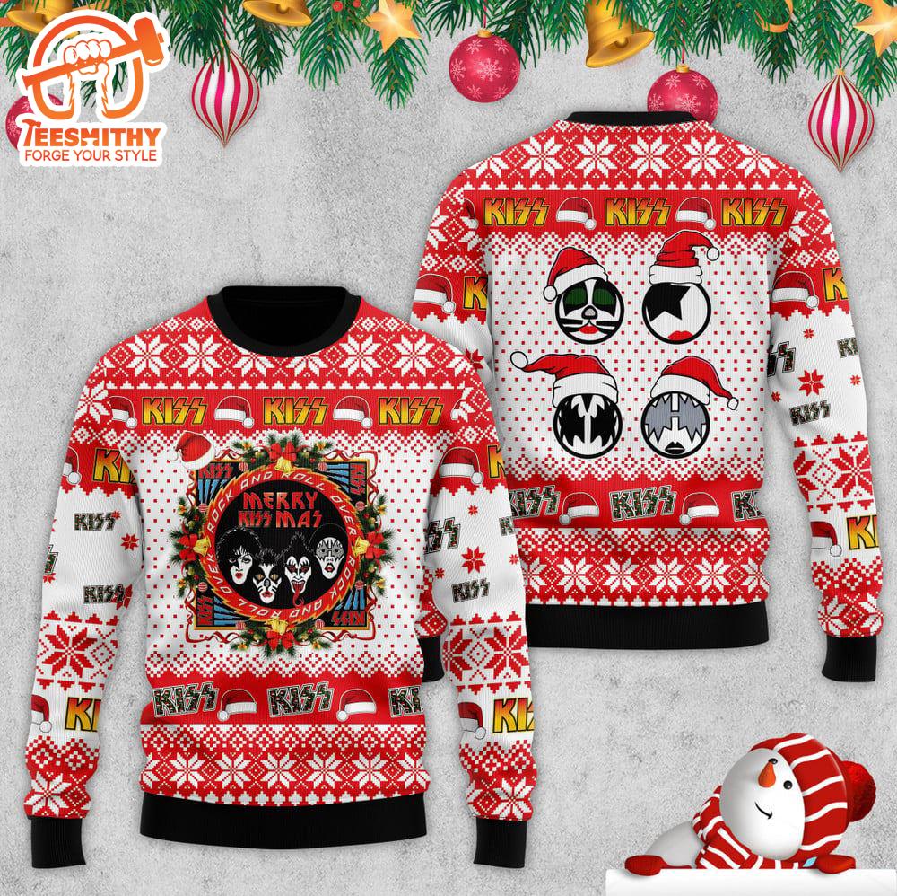 Kiss Band Rock Fans Gift Ugly Christmas Sweater