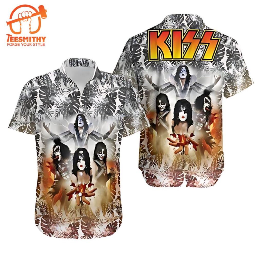 Kiss Band Tropical Hawaii Shirt