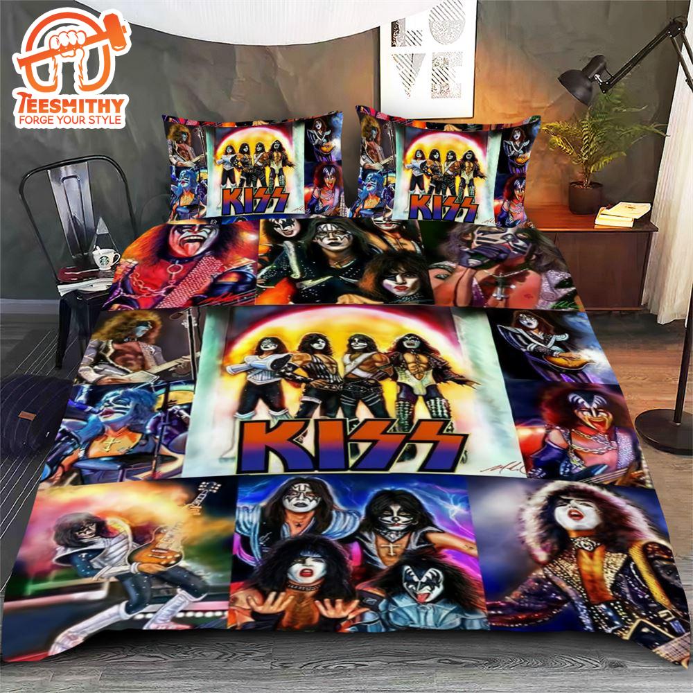 Kiss Rock Band 3D Printed Bedding Set