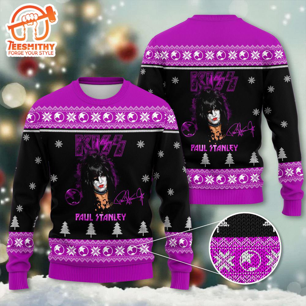 Kiss Roll n Rock I Was Made For Lovin You Ugly Sweater