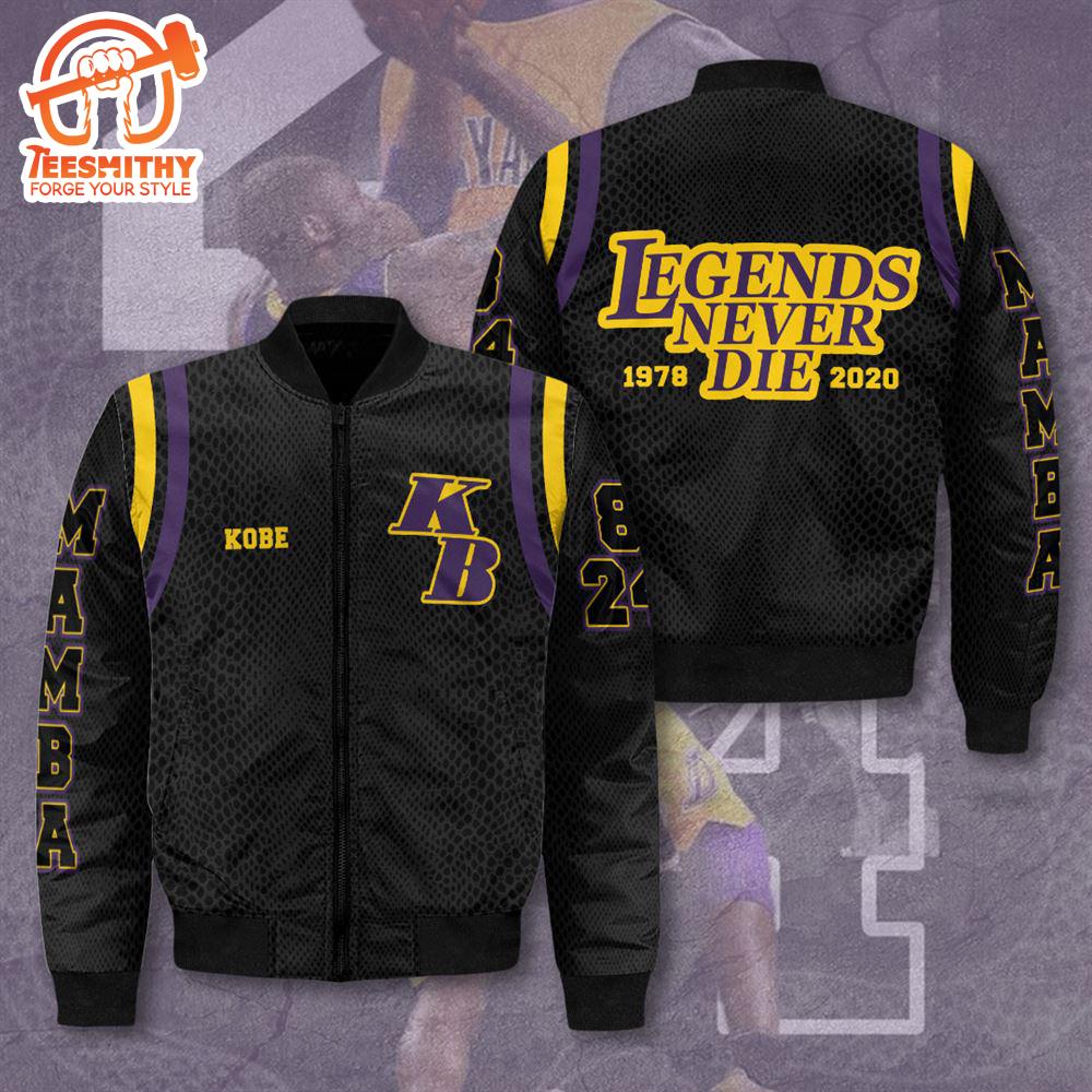 Kobe Bryant x Los Angeles Lakers 3D Bomber Jacket Gift Christmas