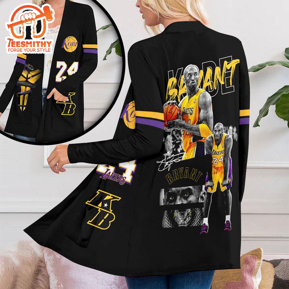 Kobe Bryant x Los Angeles Lakers Women’s Patch Pocket Cardigan For Fans