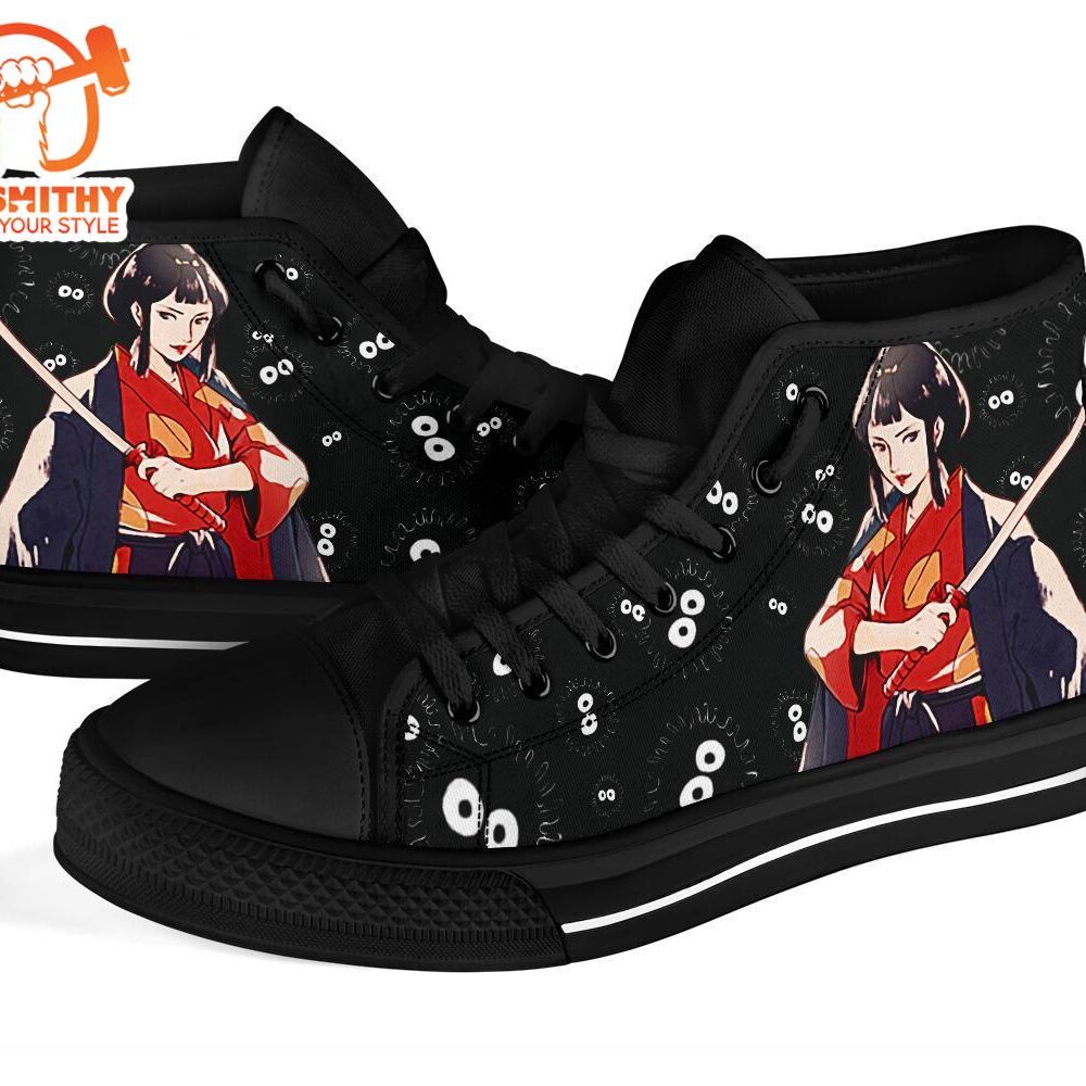 Lady Eboshi Sneakers Princess Mononoke High Top Shoes Ghibli Fan