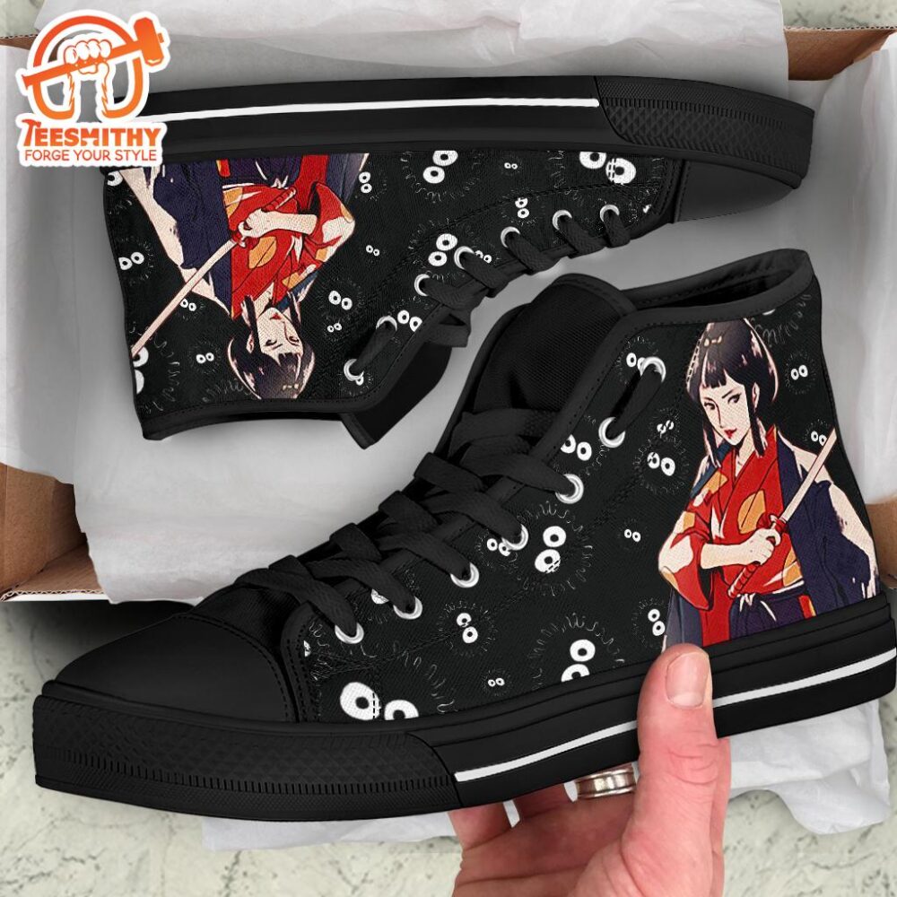 Lady Eboshi Sneakers Princess Mononoke High Top Shoes Ghibli Fan