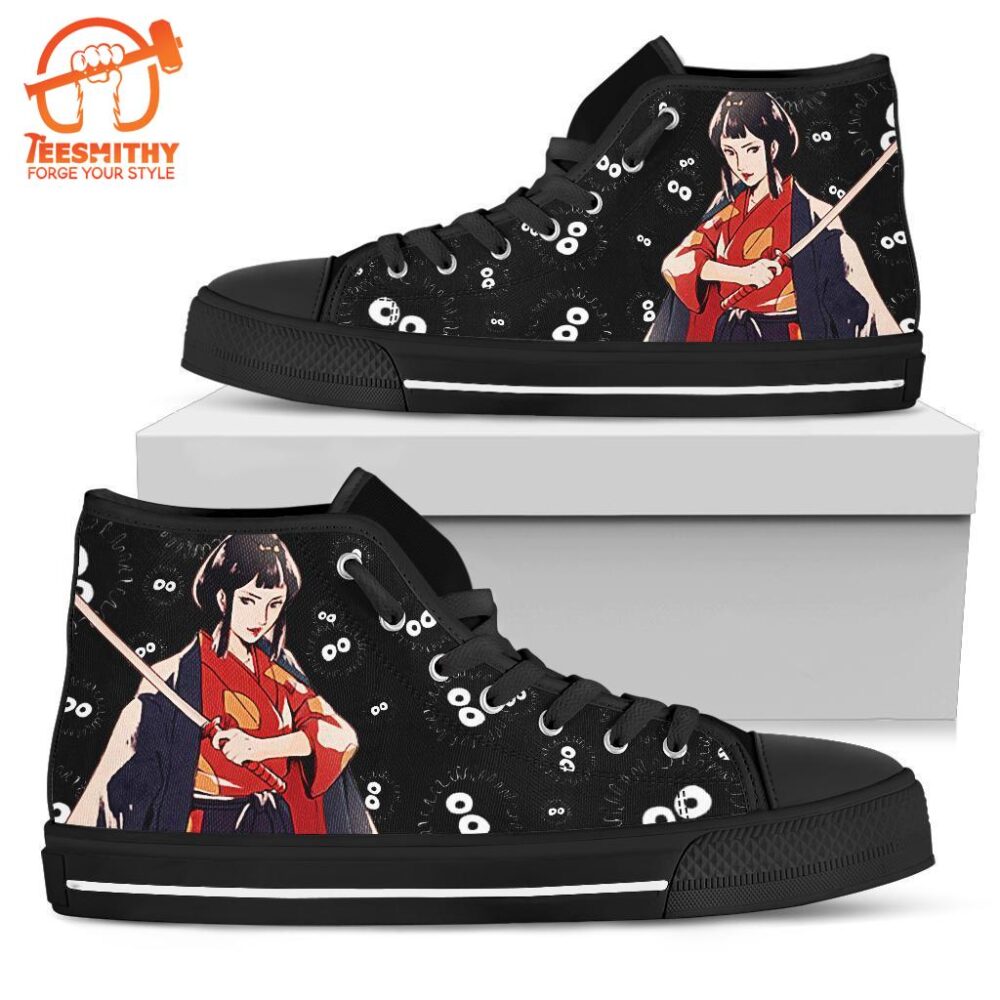 Lady Eboshi Sneakers Princess Mononoke High Top Shoes Ghibli Fan