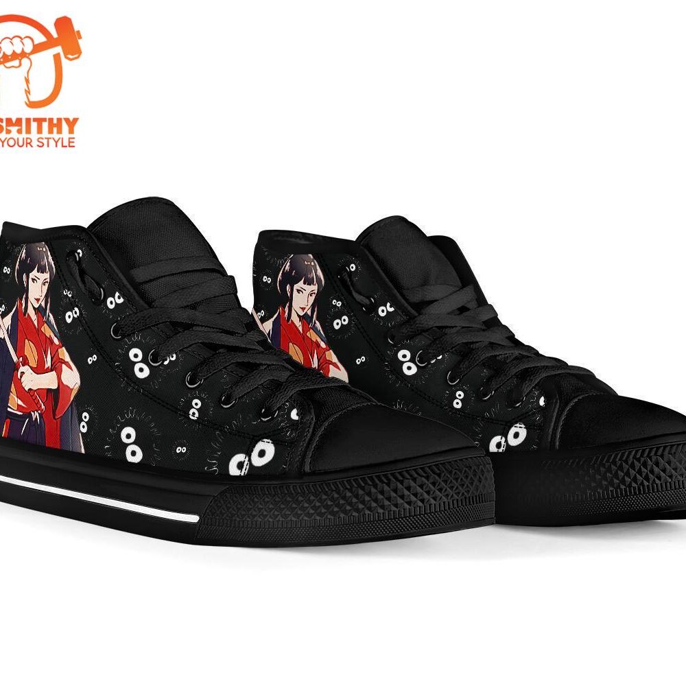 Lady Eboshi Sneakers Princess Mononoke High Top Shoes Ghibli Fan