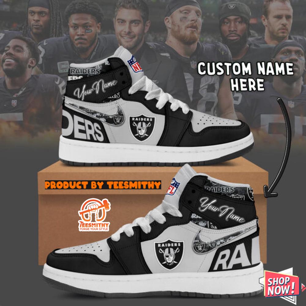 Las Vegas Raiders Air Jordan 1 Shoes