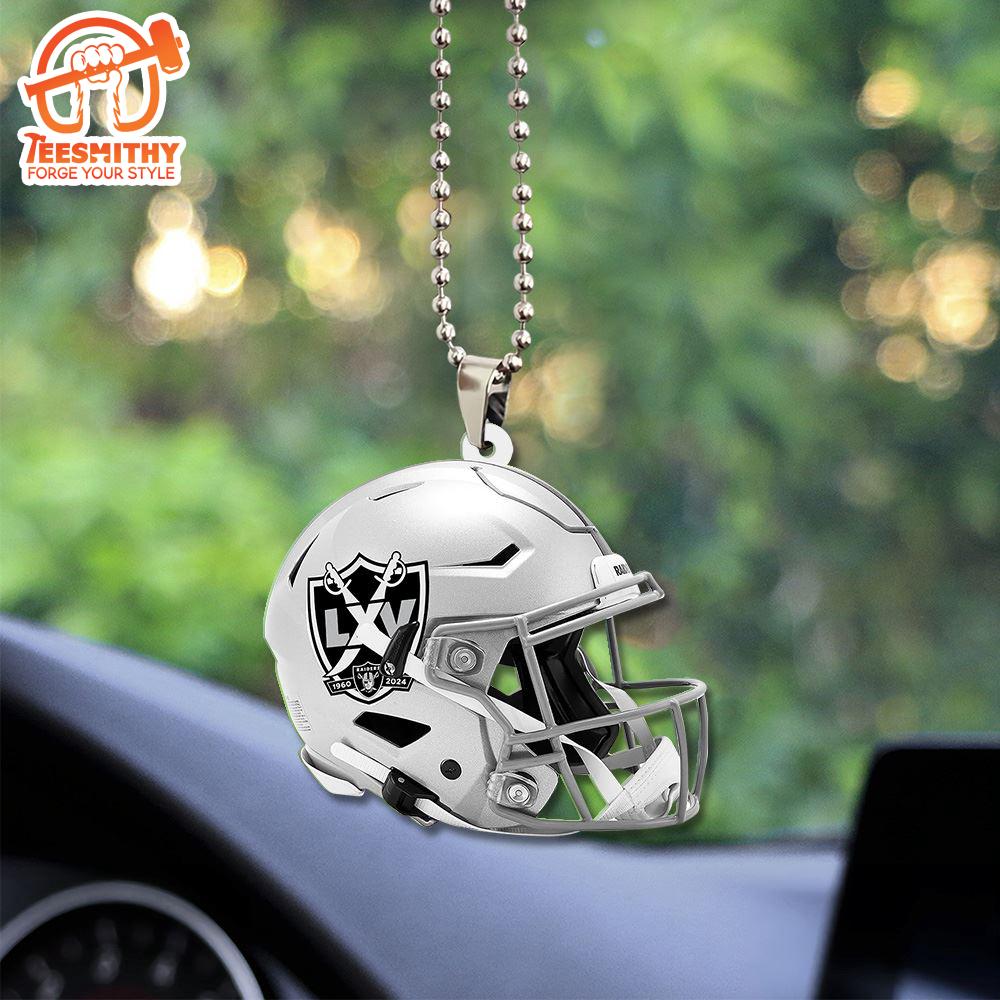 Las Vegas Raiders Custom Shape 2-sided Acrylic Car Ornament Gift For Xmas