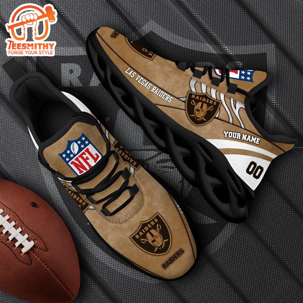 Las Vegas Raiders NFL Clunky Shoes For Fans Custom Name And Number  Gift Christmas