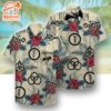 Led Zeppelin Symbols & Hibiscus Design Hawaiian Shirt