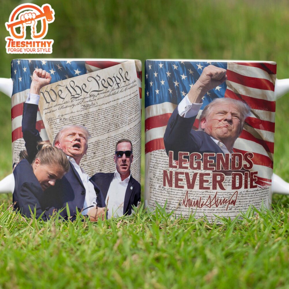 Legends Never Die Mug We The People Mug Trump 2024 Mug Trump Fight 2024 Mug