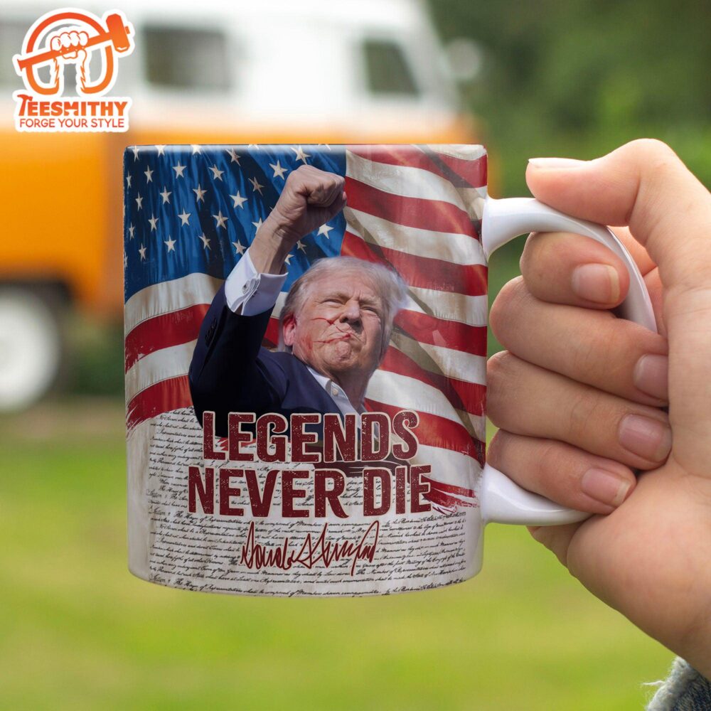 Legends Never Die Mug We The People Mug Trump 2024 Mug Trump Fight 2024 Mug