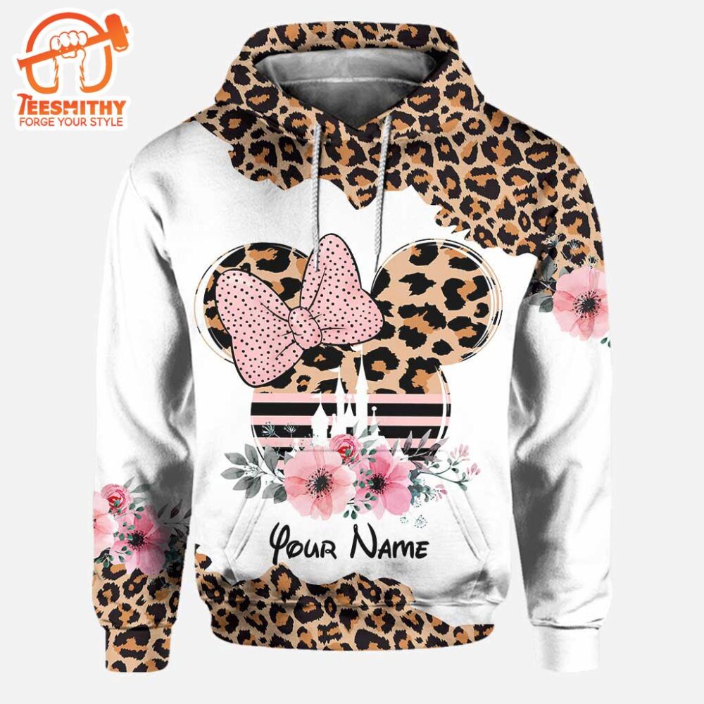 Leopard Mickey Mouse Ears – Personalized Mother’s Day Hoodie And Leggings