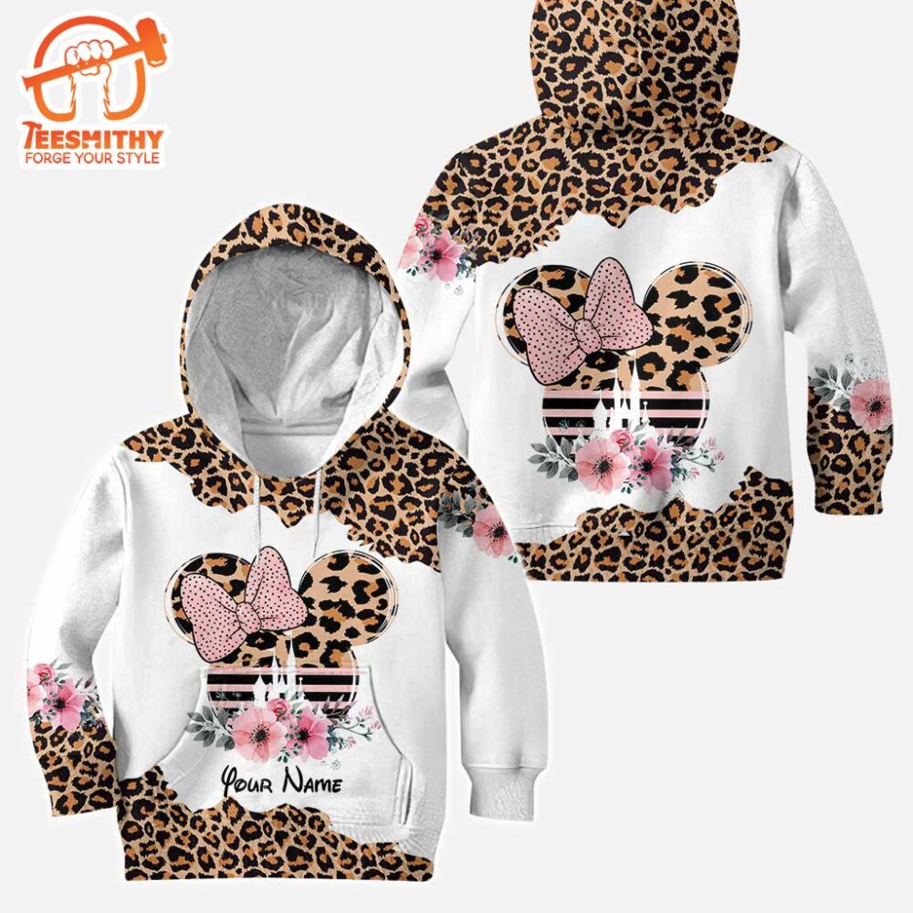 Leopard Mickey Mouse Ears – Personalized Mother’s Day Hoodie And Leggings