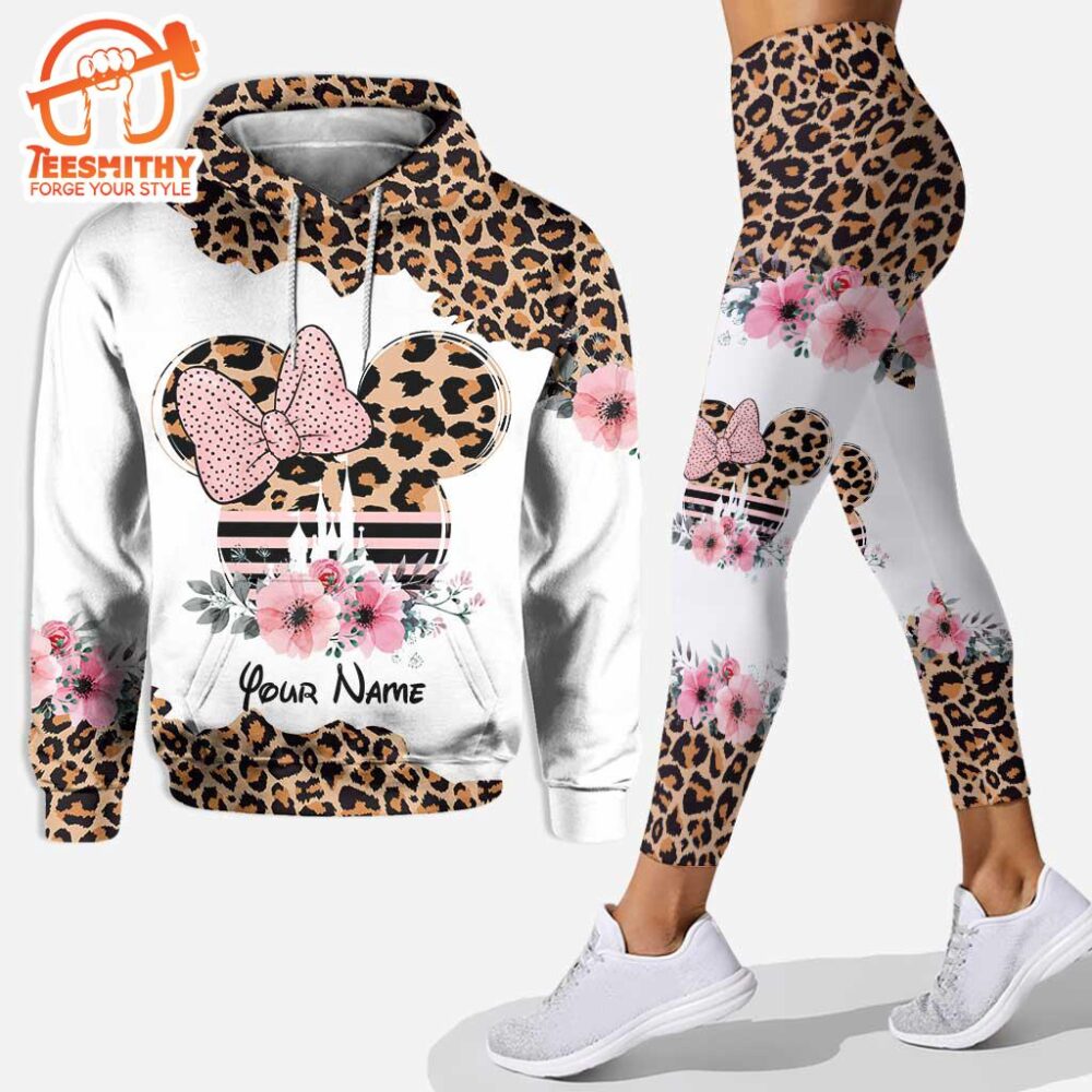 Leopard Mickey Mouse Ears – Personalized Mother’s Day Hoodie And Leggings