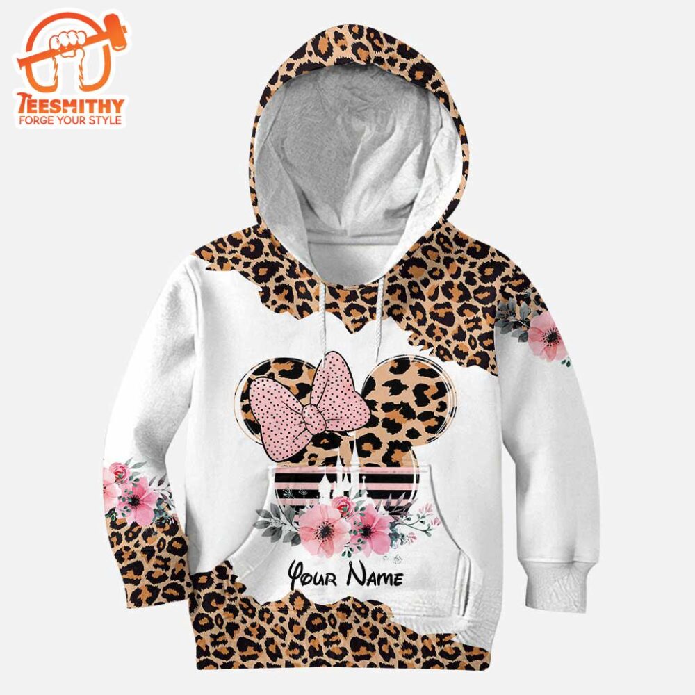 Leopard Mickey Mouse Ears – Personalized Mother’s Day Hoodie And Leggings