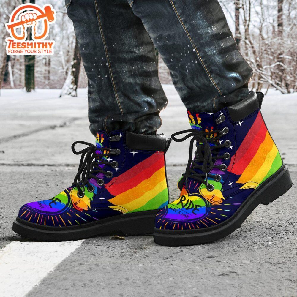 LGBT Pride Boots Timbs Custom Shoes Gift Idea