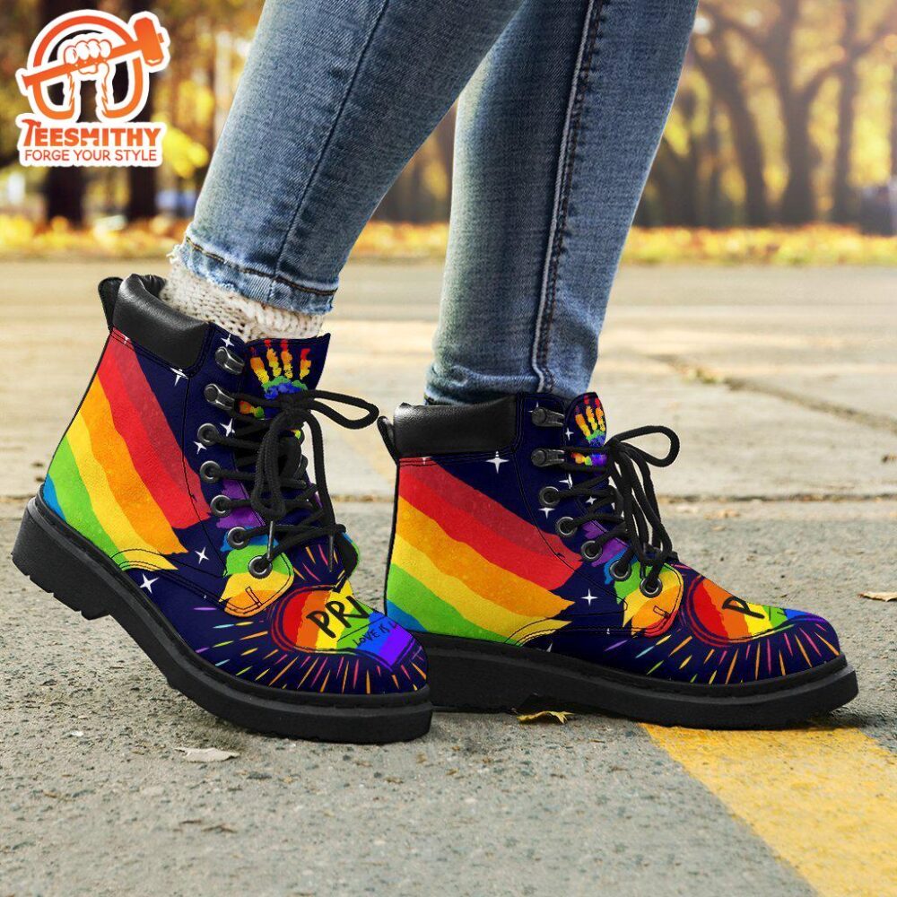 LGBT Pride Boots Timbs Custom Shoes Gift Idea