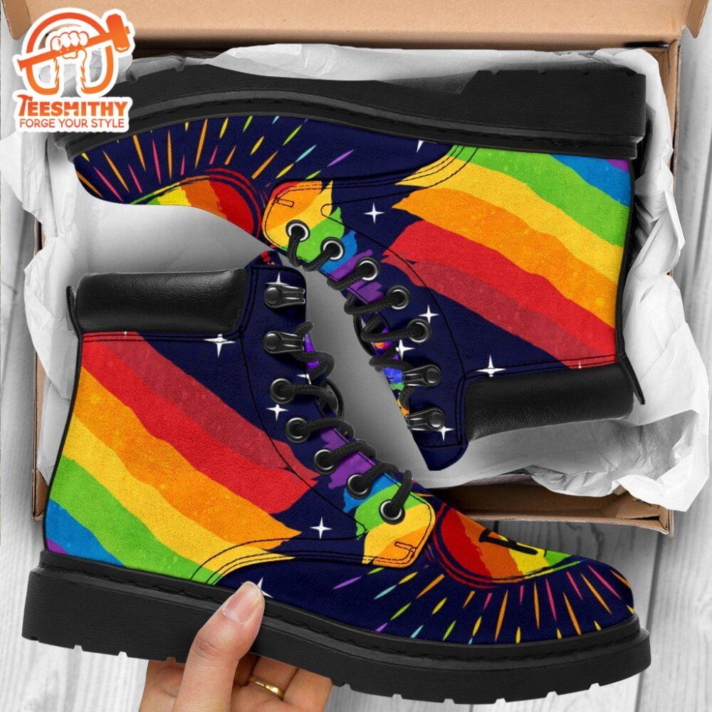 LGBT Pride Boots Timbs Custom Shoes Gift Idea