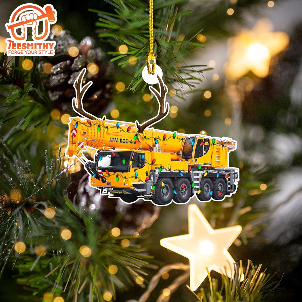 Christmas 2024  Liebherr Telescopic Mobile Cranes Crane Operator Christmas Ornament