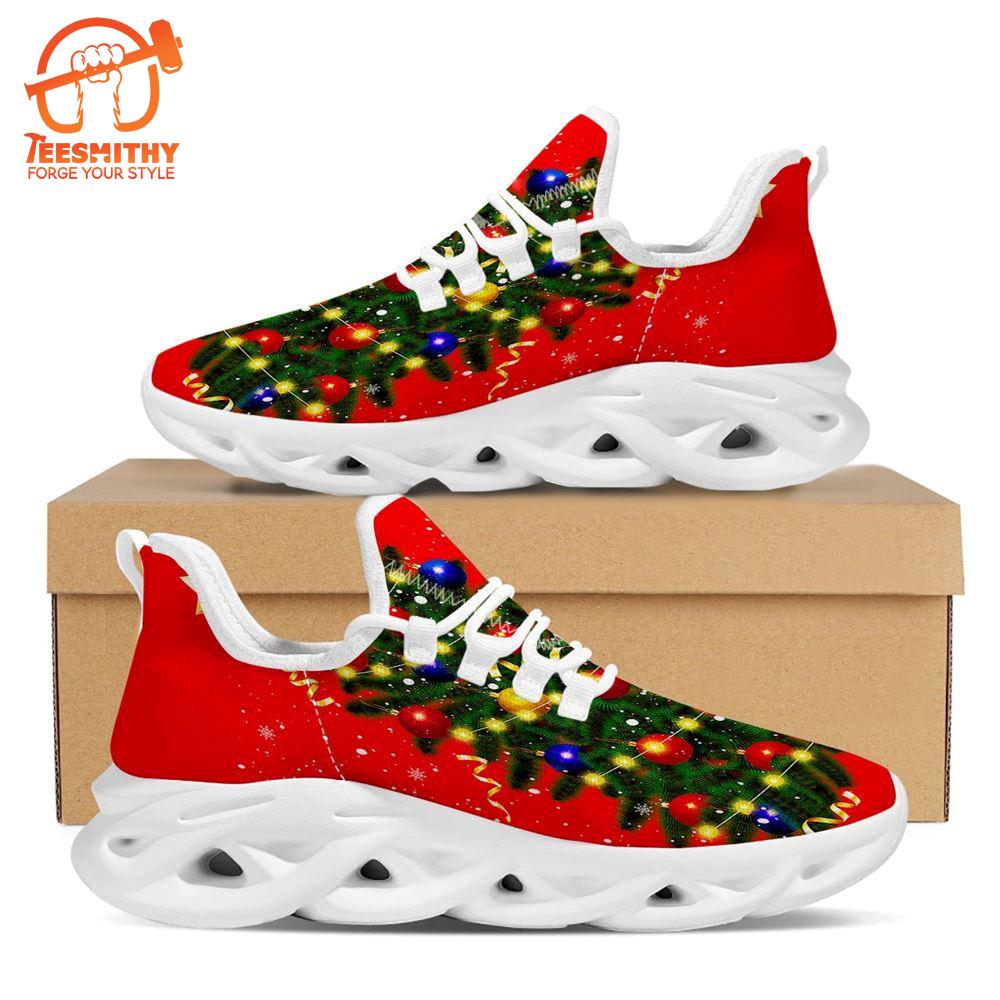 Lights Christmas Tree Print White Max Soul Shoes   Gift Christmas