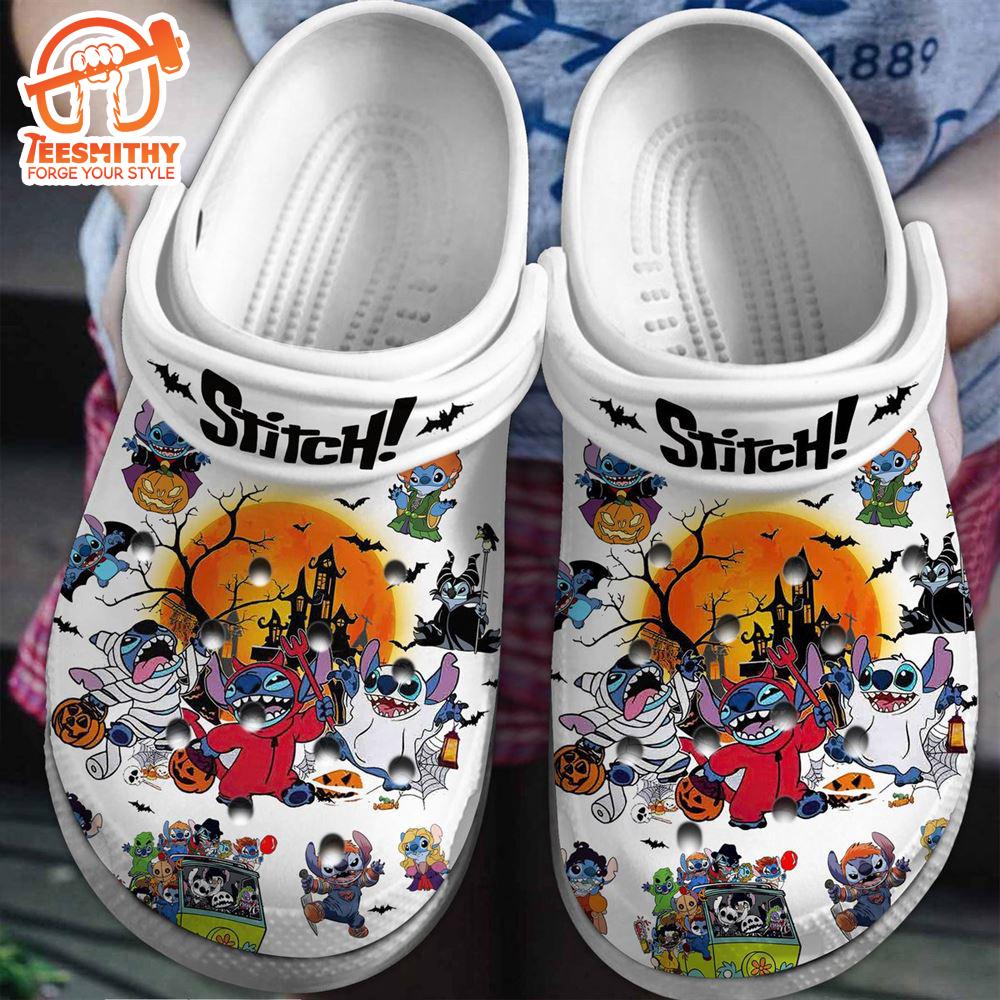 Lilo And Stitch Halloween Cartoon Clogs Shoes Comfortable For Men Women And Kids