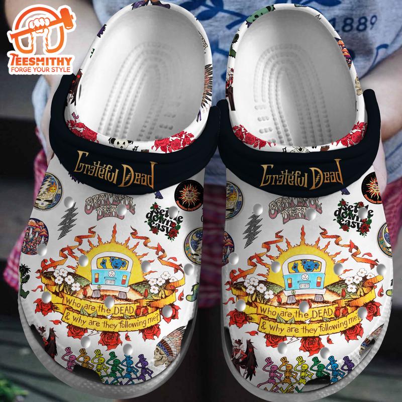 Limited Edition Grateful Dead Music Band White Clogs for fans