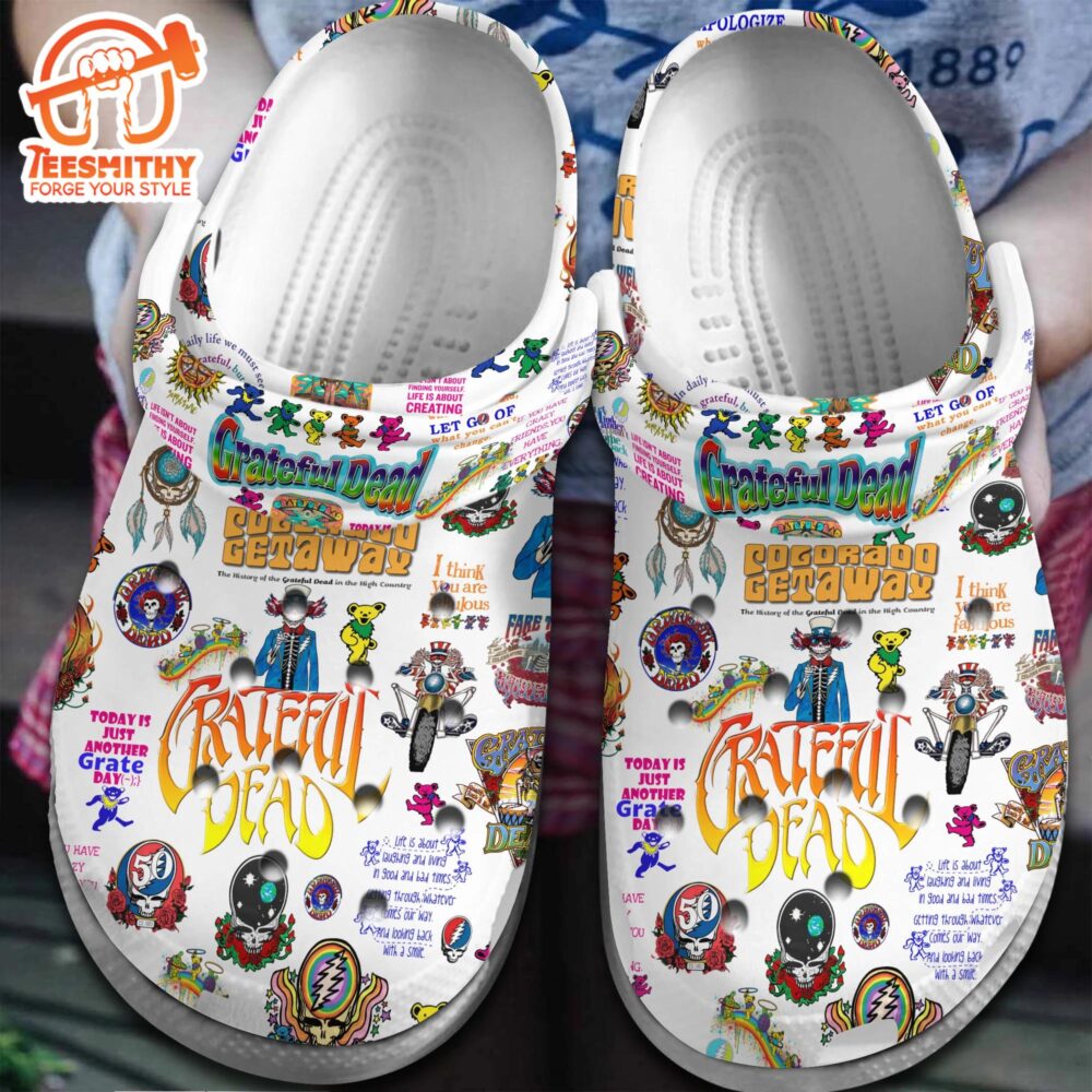 Limited Edition Grateful Dead  Music Clogs, Gift For Fans Of Grateful Dead Music Band