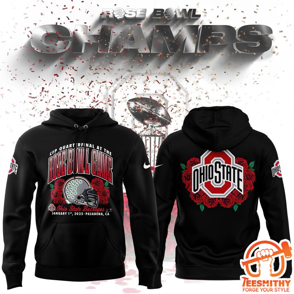 Limited Edition Ohio State Buckeyes College Football Playoff 2025 Rose Bowl Champions