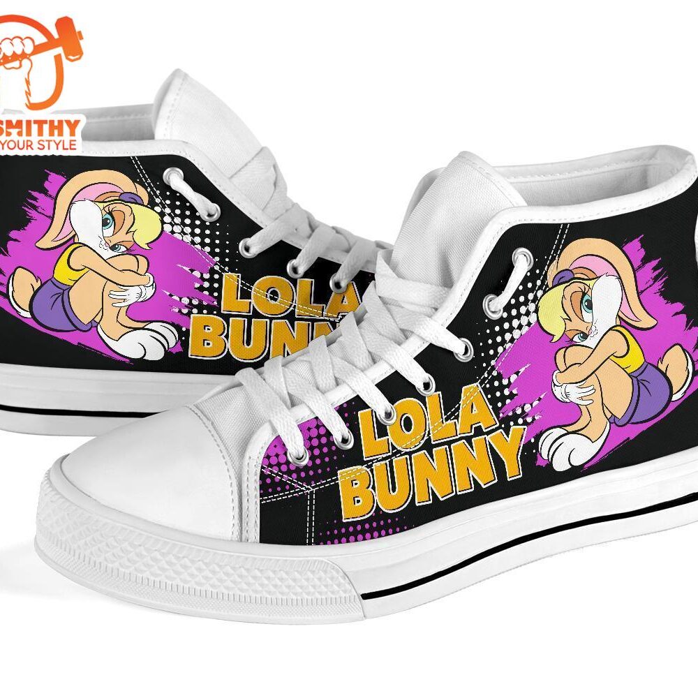 Lola Bunny High Top Sneakers Custom Looney Tunes Shoes