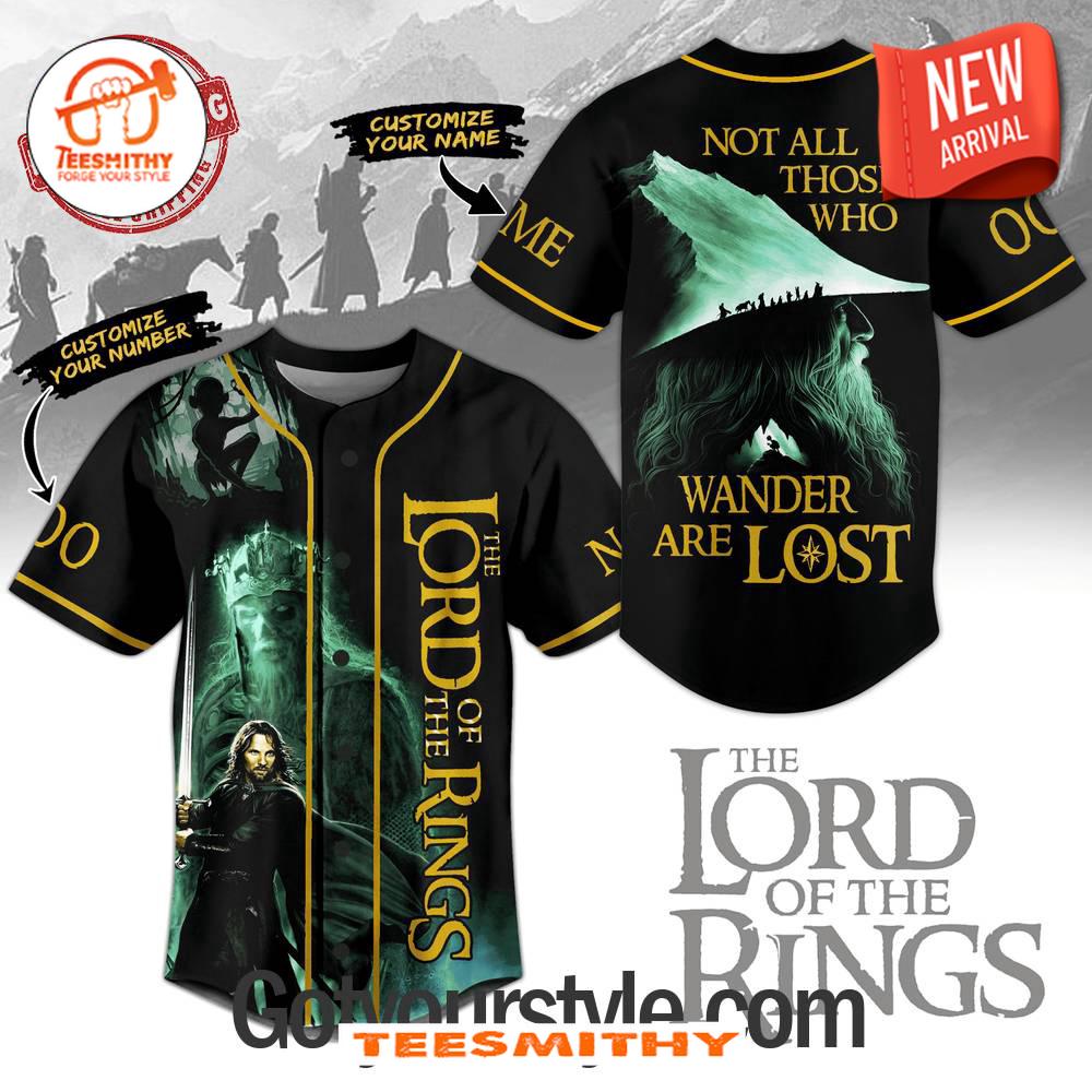 Lord Of The Rings Not All Those Who Wander Are Lost Custom Baseball Jersey