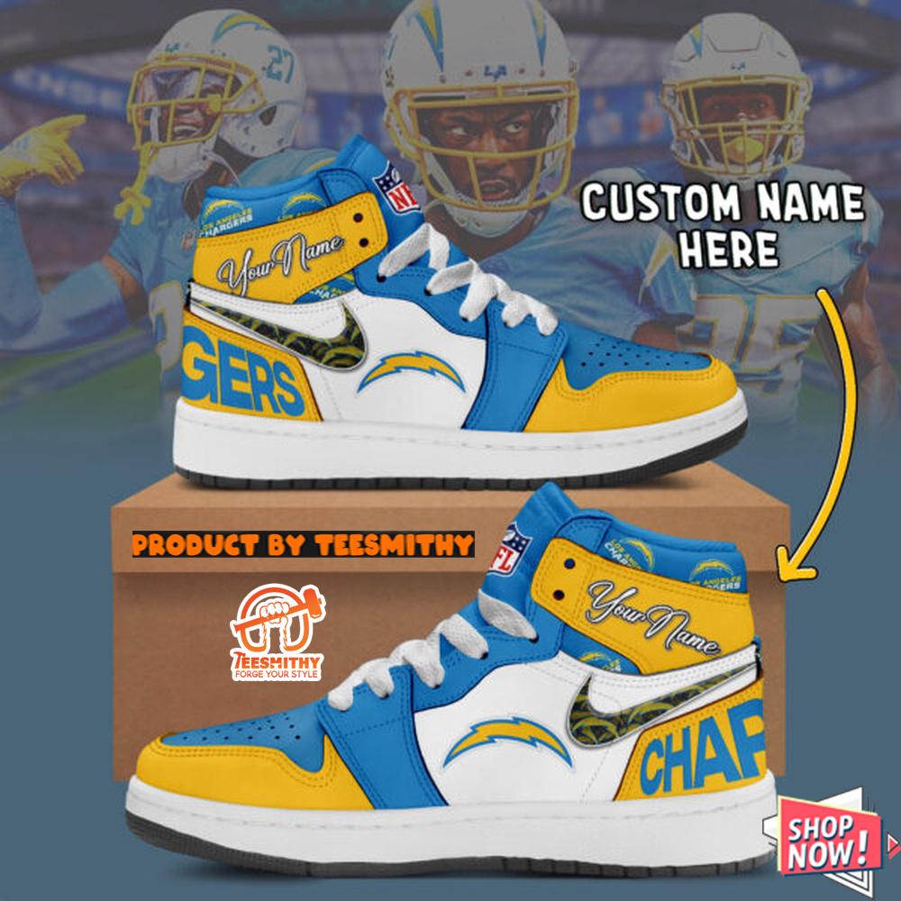 Los Angeles Chargers Air Jordan 1 Shoes