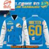 Los Angeles Chargers Coach Jim Harbaugh Baseball Jacket