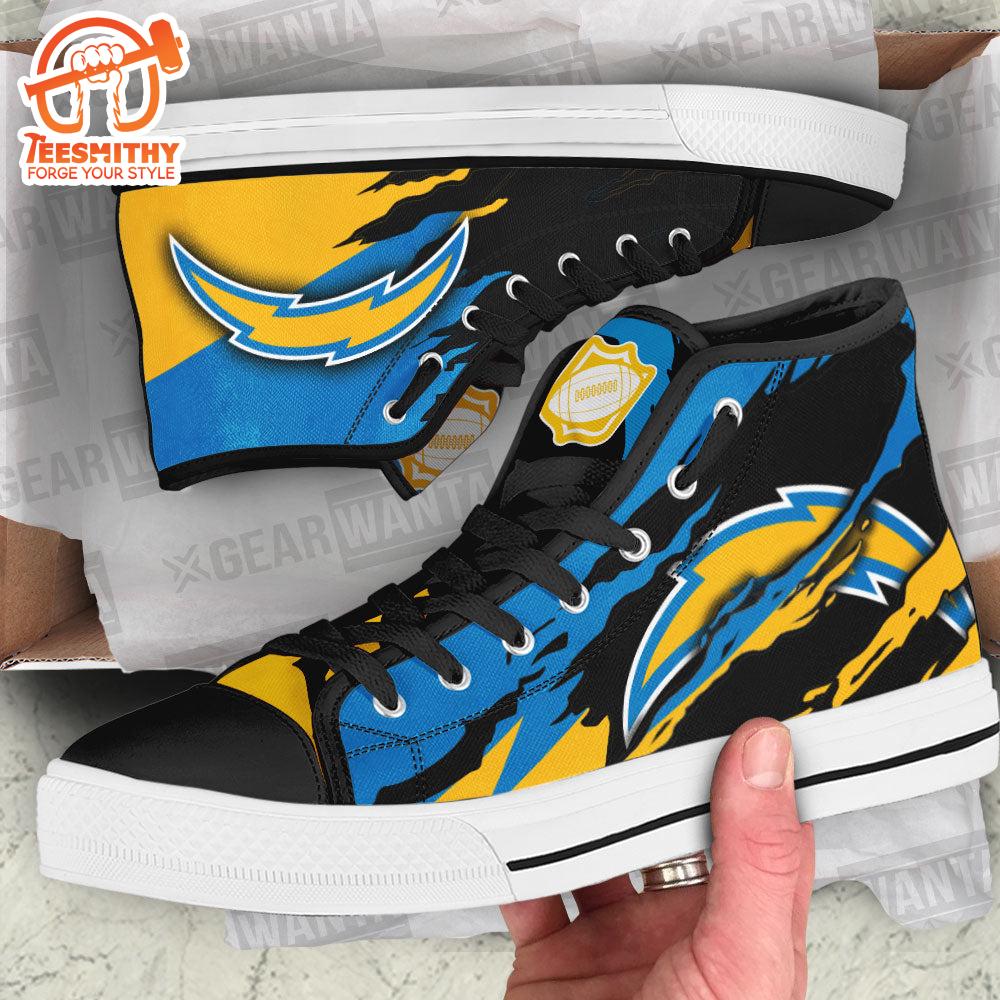 Los Angeles Chargers High Top Shoes Custom For Fans