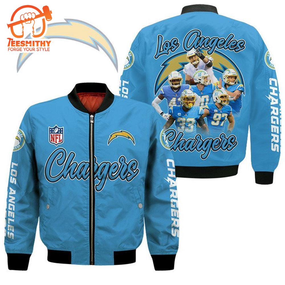 Los Angeles Chargers Players Nfl Bomber Jacket  Gift For Fans