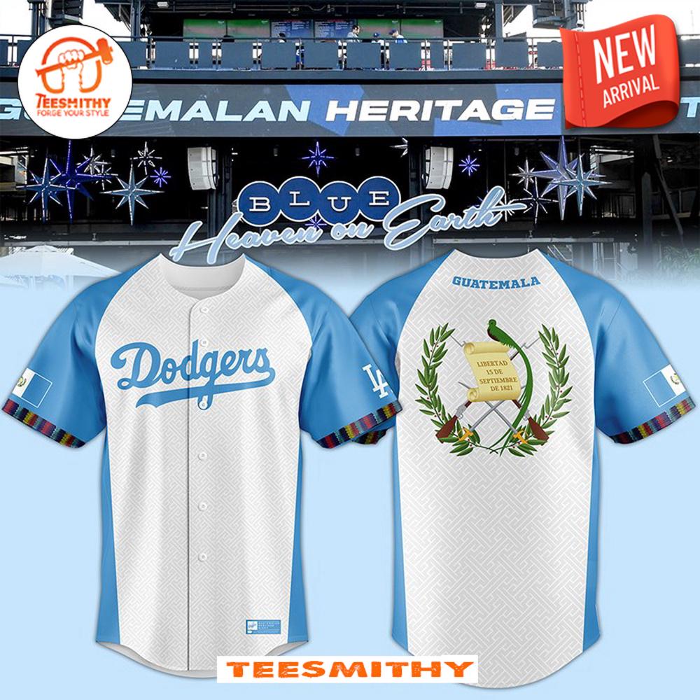 Los Angeles Dodgers Guatemalan Heritage Night 2024 Baseball Jersey