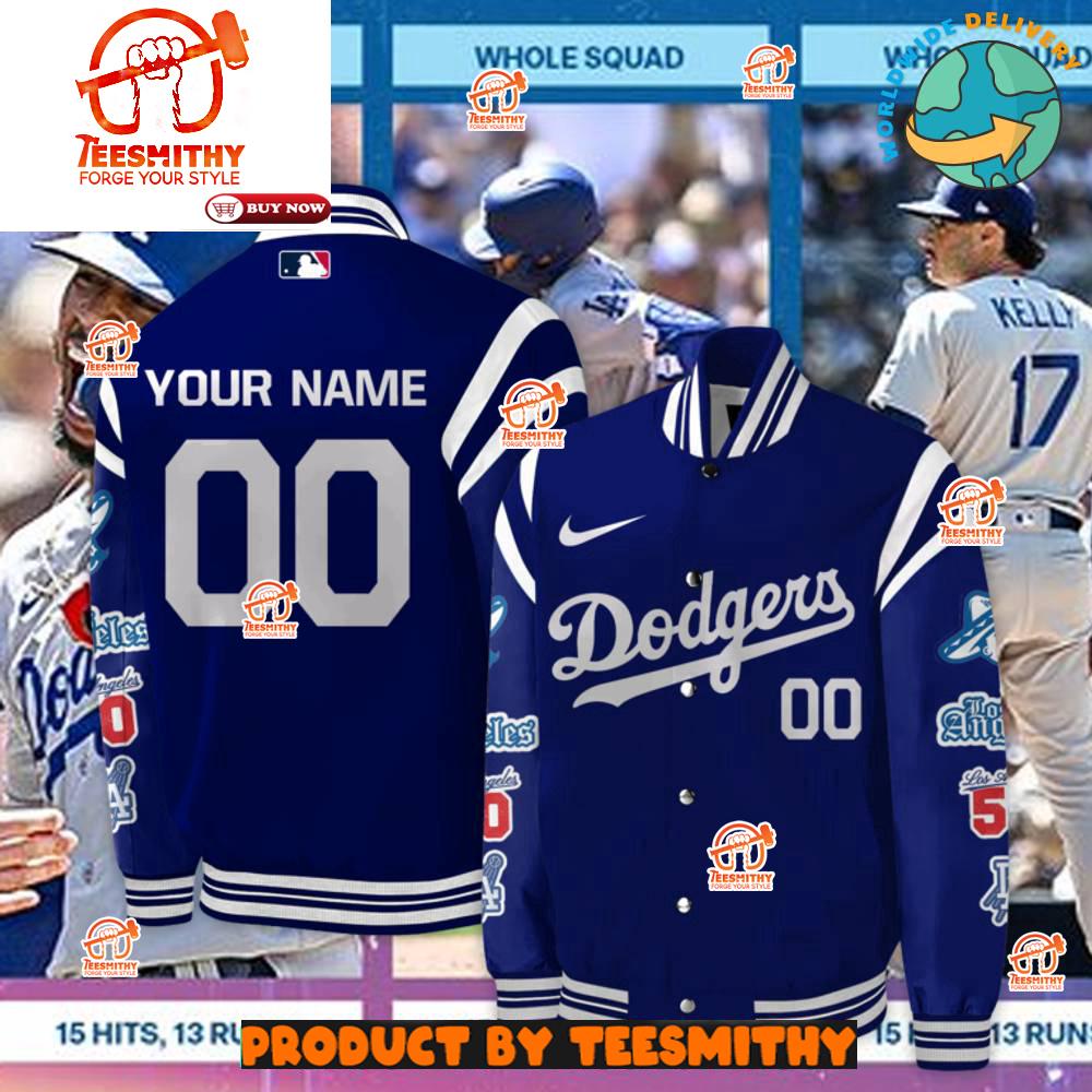 Los Angeles Dodgers MLB Custom Name Baseball Jacket