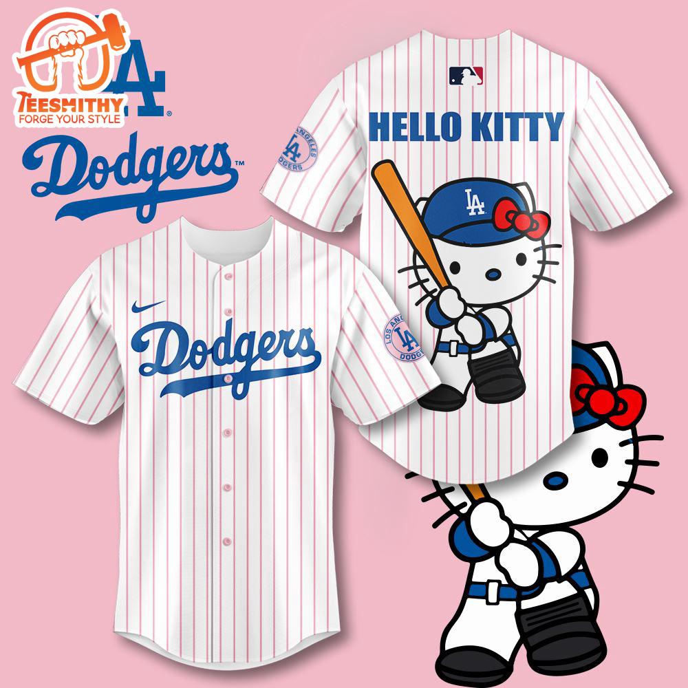 Los Angeles Dodgers x Hello Kitty Gift For Fan Baseball Jersey