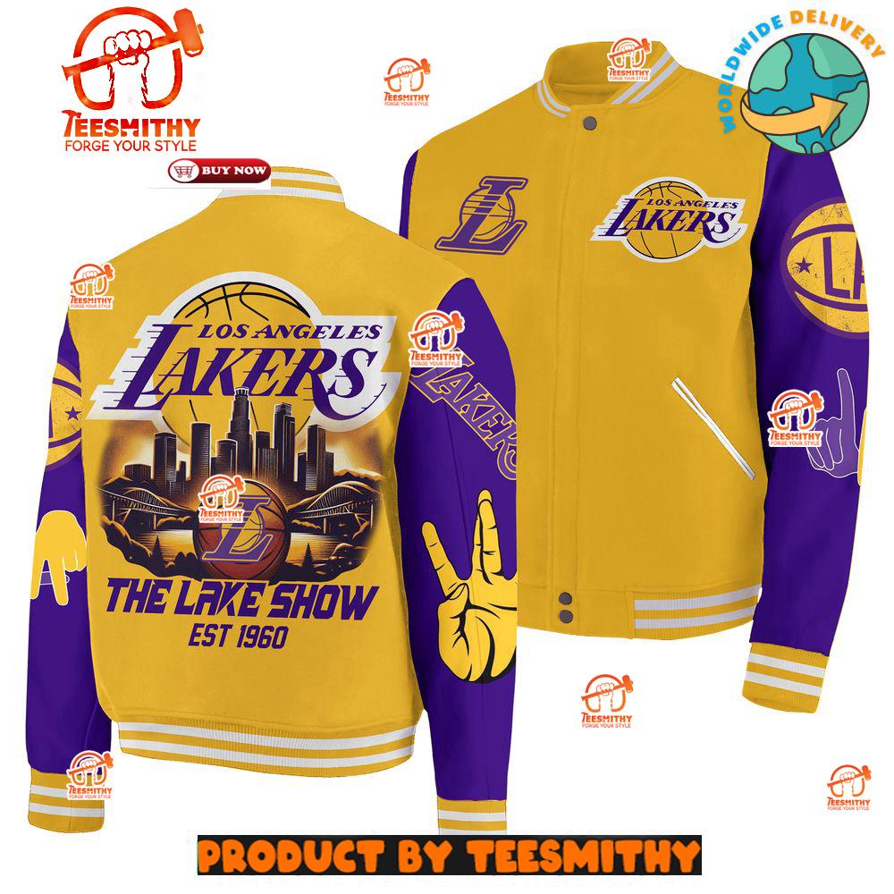 Los Angeles Lakers NBA Team Limited Edition Baseball Jacket