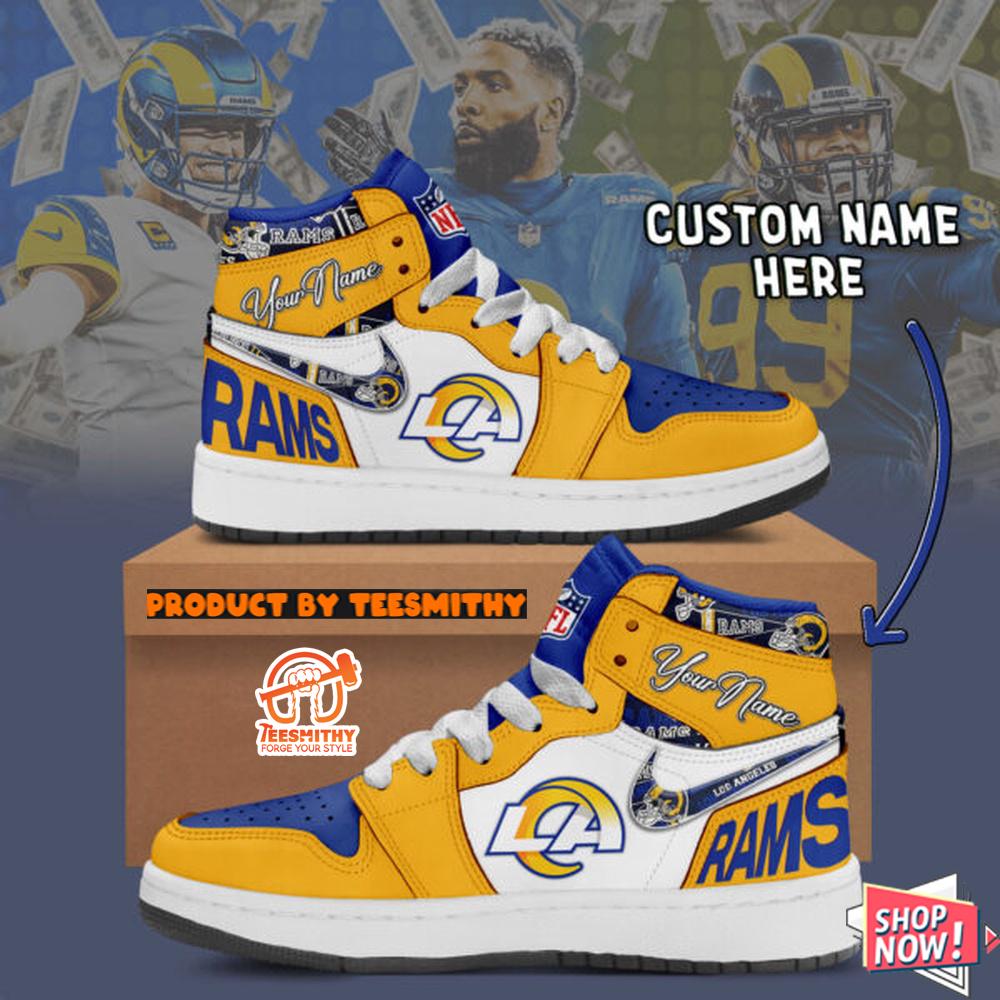 Los Angeles Rams Air Jordan 1 Shoes