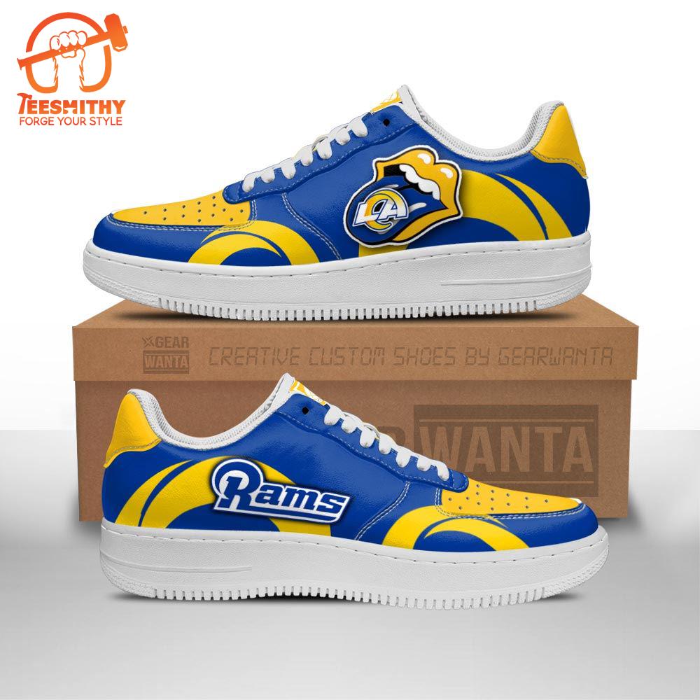 Los Angeles Rams Air Sneakers Custom Force Shoes Sexy Lips For Fans  Gift For Christmas