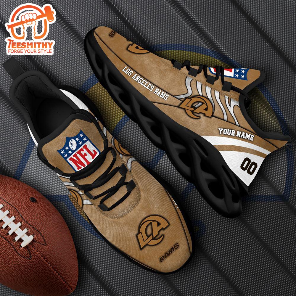 Los Angeles Rams NFL Clunky Shoes For Fans Custom Name And Number  Gift Christmas