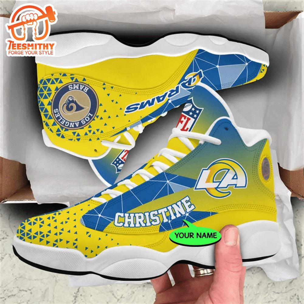 Los Angeles Rams NFL Personalized Jordan 13 Shoes  Gift Christmas