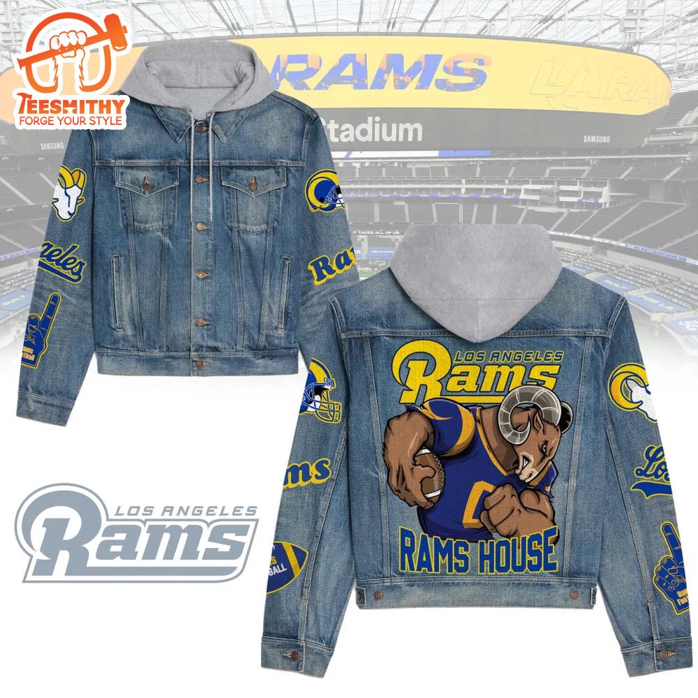 Los Angeles Rams Premium Hooded Denim Jacket