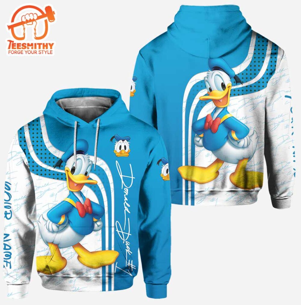 Lovely Donald Duck- Personalized Mouse Hoodie And Leggings