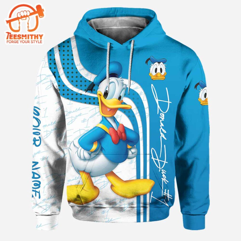 Lovely Donald Duck- Personalized Mouse Hoodie And Leggings