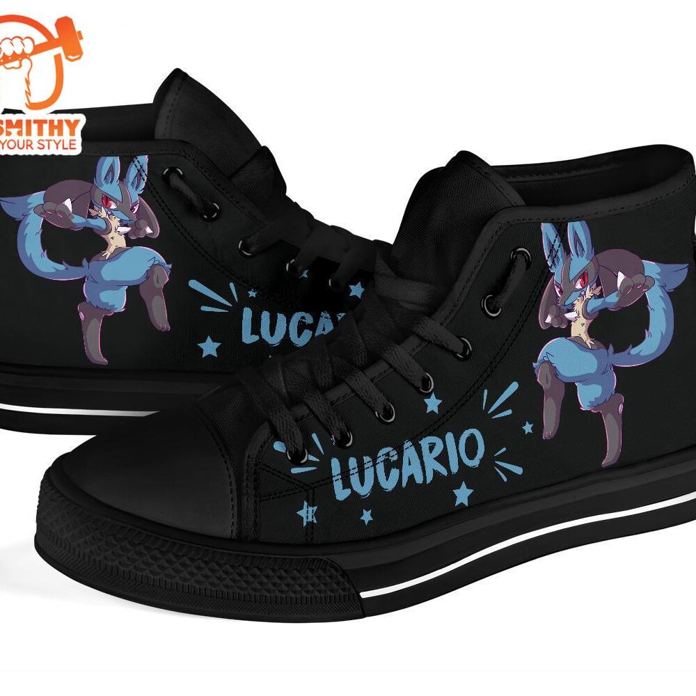 Lucario High Top Shoes Gift Idea